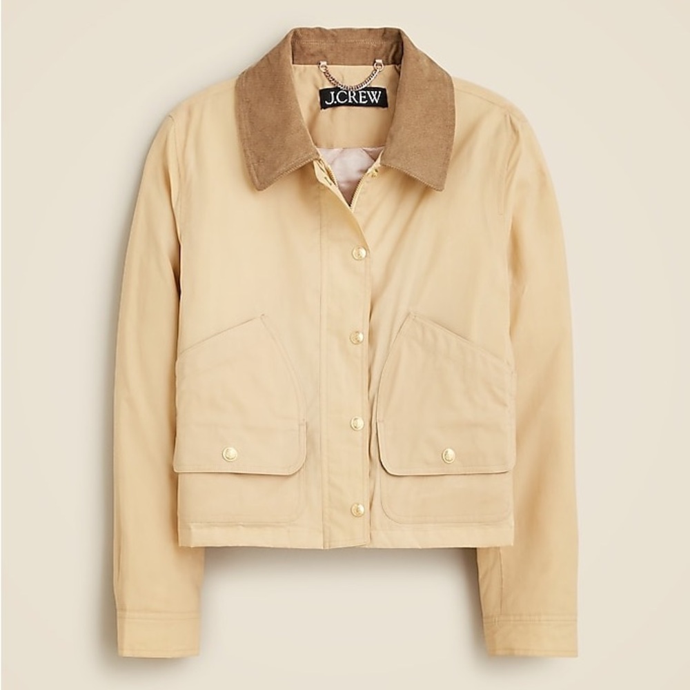 J. Crew Short Barn Jacket™ in English ripstop cotton - Picture 2 of 4
